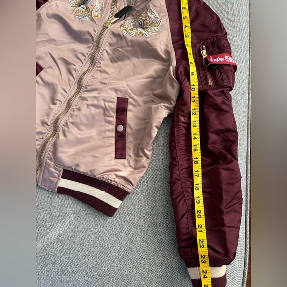 Alpha Industries Reversible Souvenir Limited Edition Eagle Japan Jacket Size XS - Picture 15 of 15